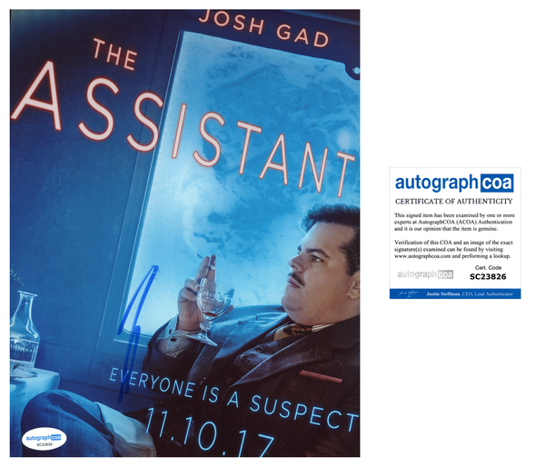 Josh Gad Murder Orient Signed Autograph 8x10 Photo ACOA