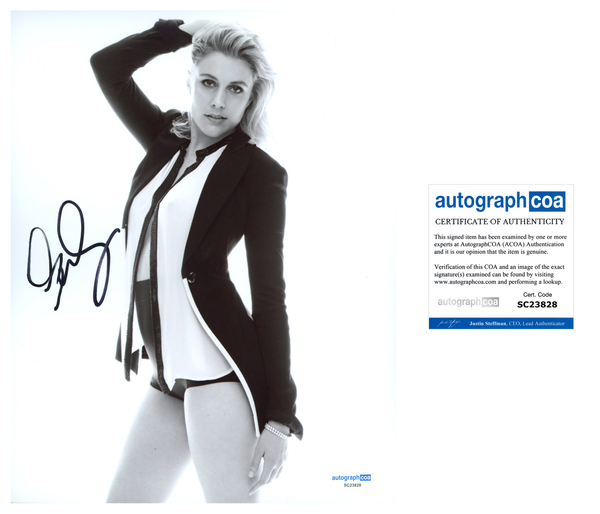 Greta Gerwig Sexy Signed Autograph 8x10 Photo ACOA