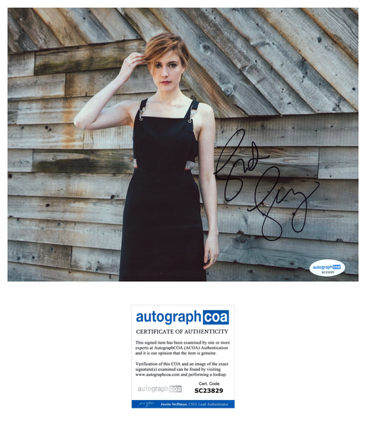 Greta Gerwig Sexy Signed Autograph 8x10 Photo ACOA