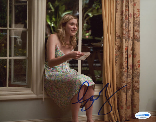 Greta Gerwig Sexy Signed Autograph 8x10 Photo ACOA