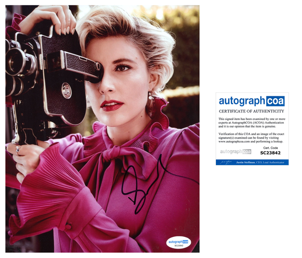 Greta Gerwig Sexy Signed Autograph 8x10 Photo ACOA