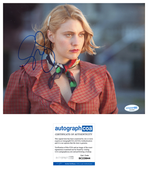 Greta Gerwig Sexy Signed Autograph 8x10 Photo ACOA