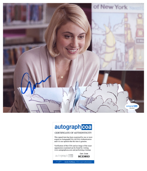 Greta Gerwig Sexy Signed Autograph 8x10 Photo ACOA