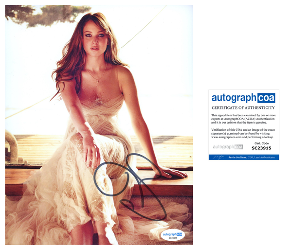 Jennifer Lawrence Sexy Signed Autograph 8x10 Photo ACOA