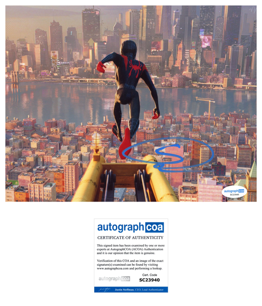 Shameik Moore Into the Spider-verse Signed Autograph 8x10 Photo ACOA