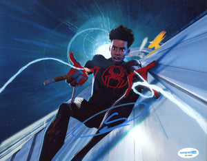 Shameik Moore Into the Spider-verse Signed Autograph 8x10 Photo ACOA