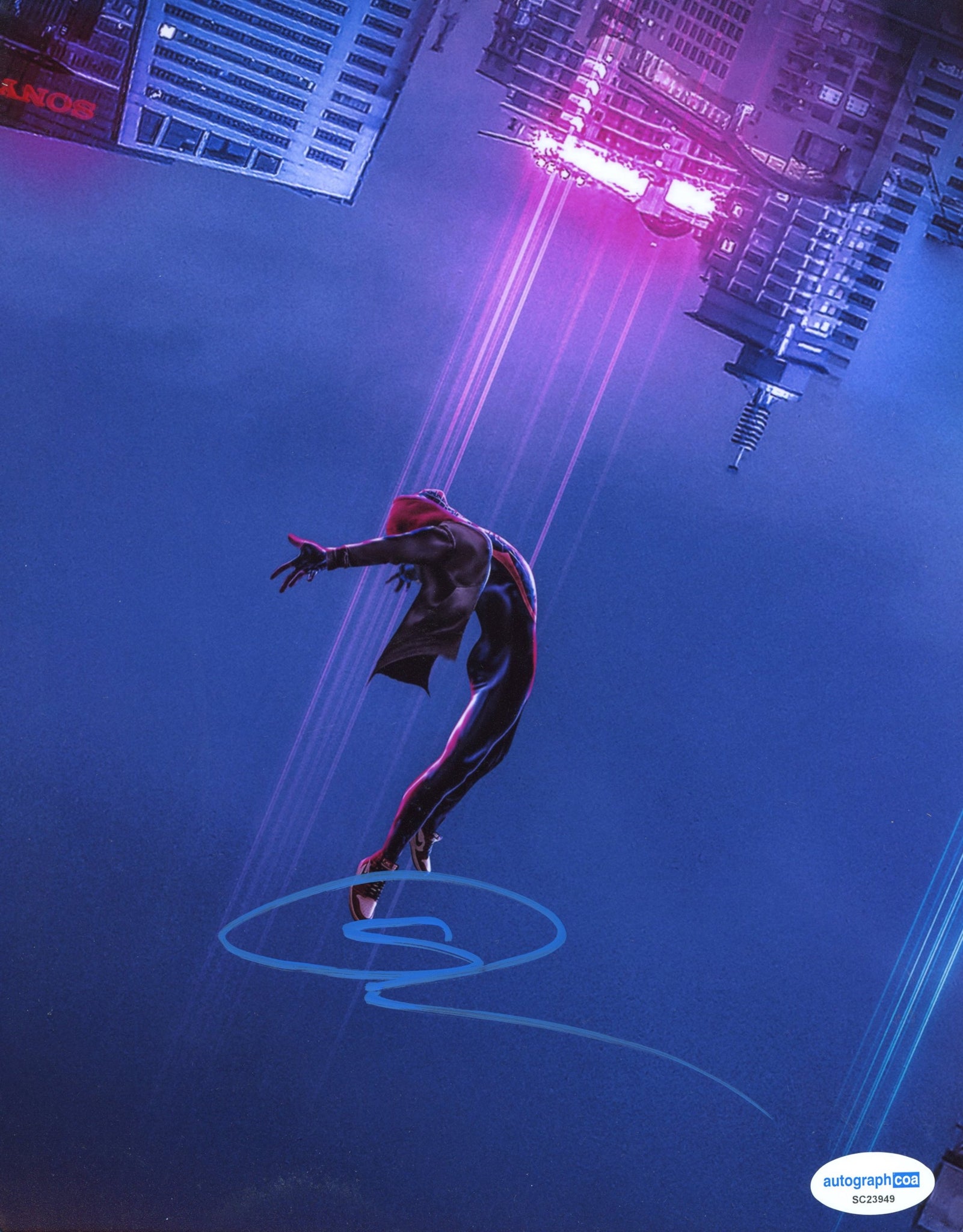 Shameik Moore Into the Spider-verse Signed Autograph 8x10 Photo ACOA