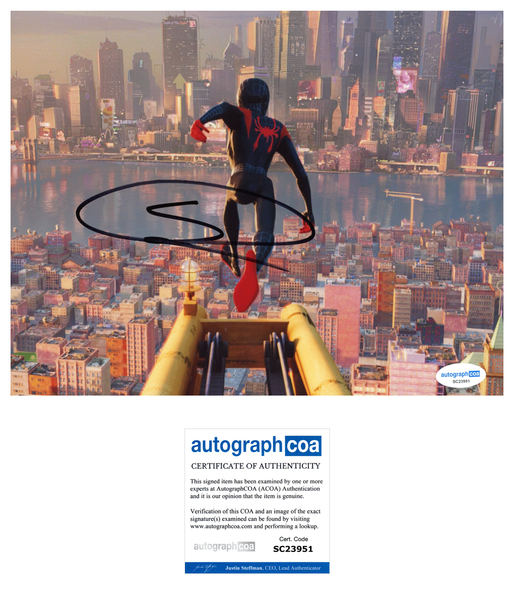 Shameik Moore Into the Spider-verse Signed Autograph 8x10 Photo ACOA