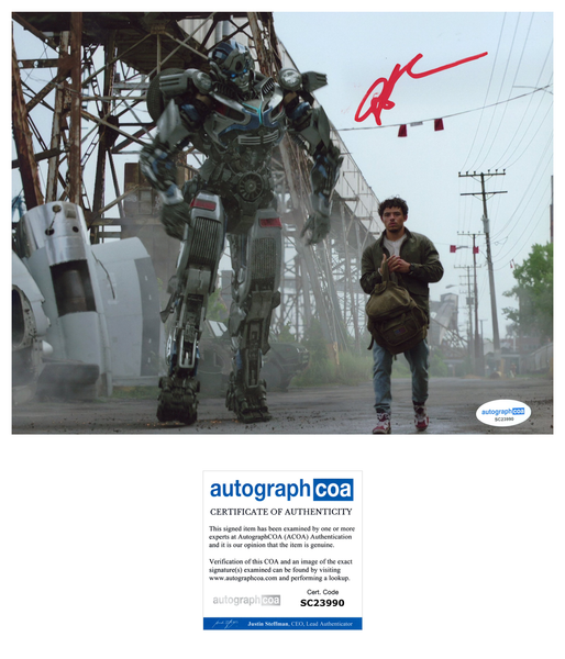 Anthony Ramos Transformers Signed Autograph 8x10 Photo ACOA