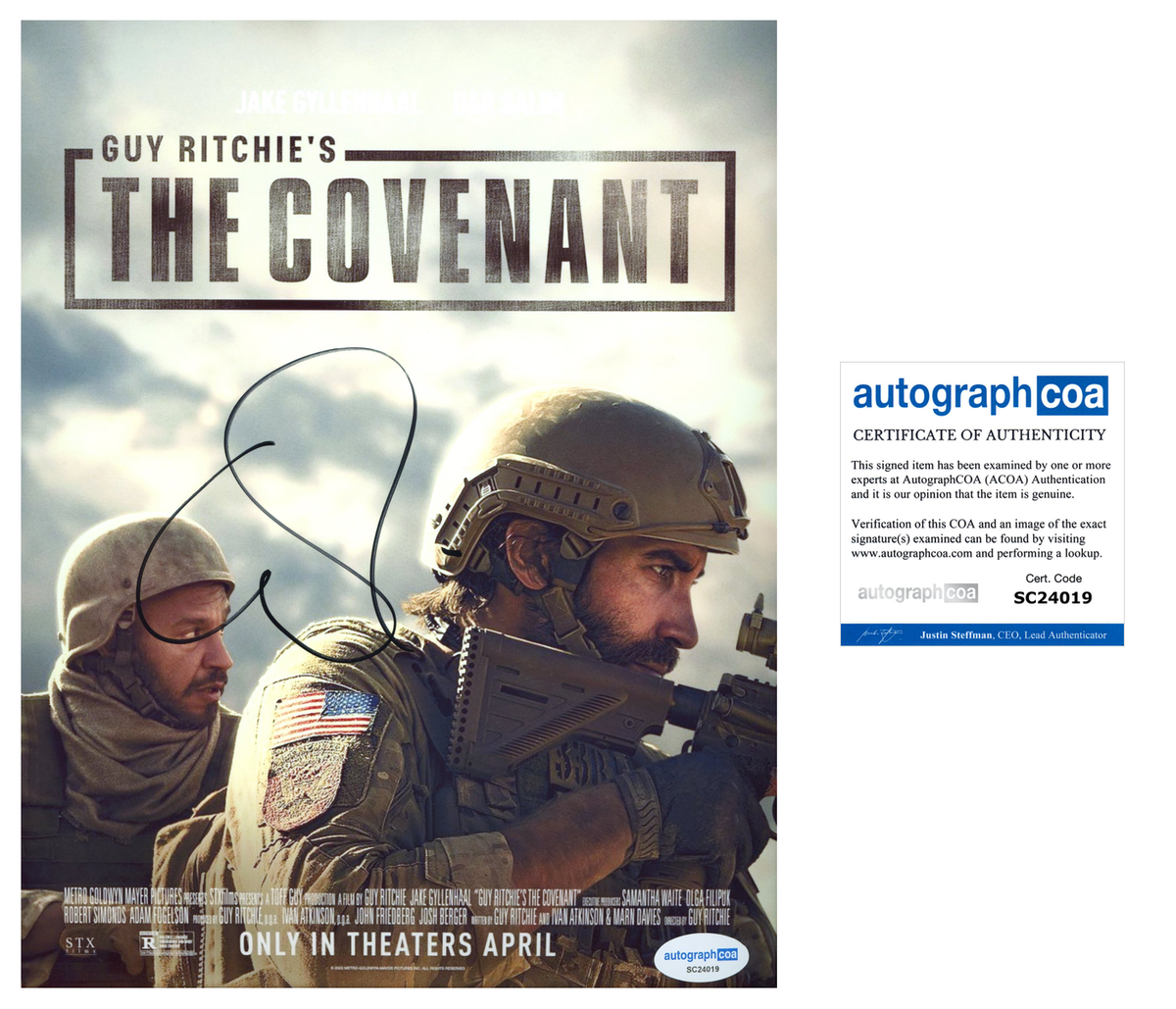 Guy Ritchie The Covenant Signed Autograph 8x10 Photo ACOA | Outlaw ...
