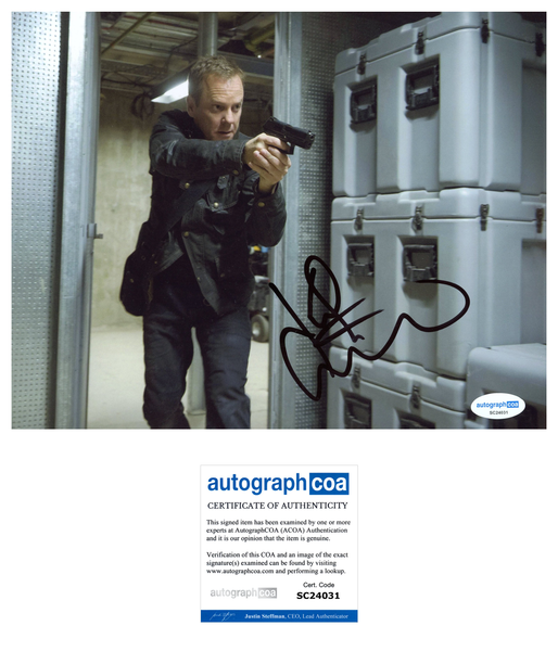 Kiefer Sutherland 24 Signed Autograph 8x10 Photo ACOA