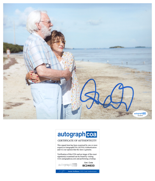 Donald Sutherland Leisure Seeker Signed Autograph 8x10 Photo ACOA