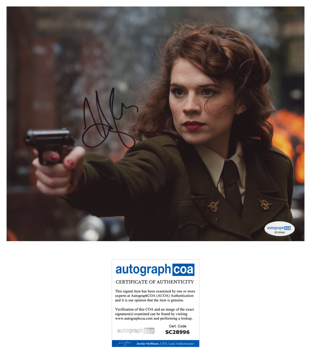 Hayley Atwell Captain America Signed Autograph 8x10 Photo ACOA | Outlaw ...