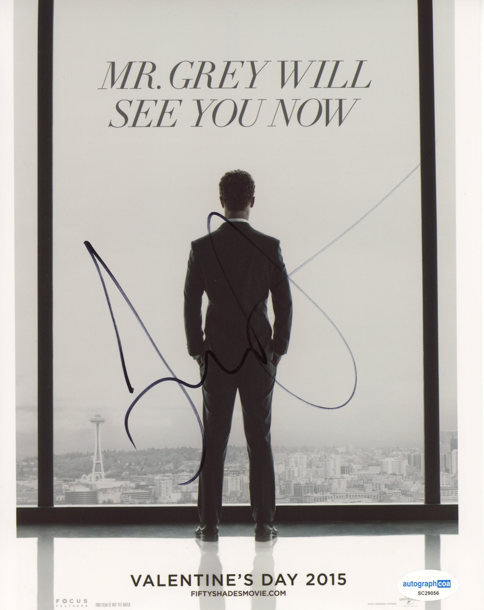 Jamie Dornan Fifty Shades Signed Autograph 8x10 Photo ACOA