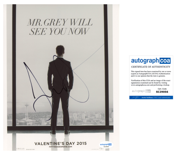 Jamie Dornan Fifty Shades Signed Autograph 8x10 Photo ACOA