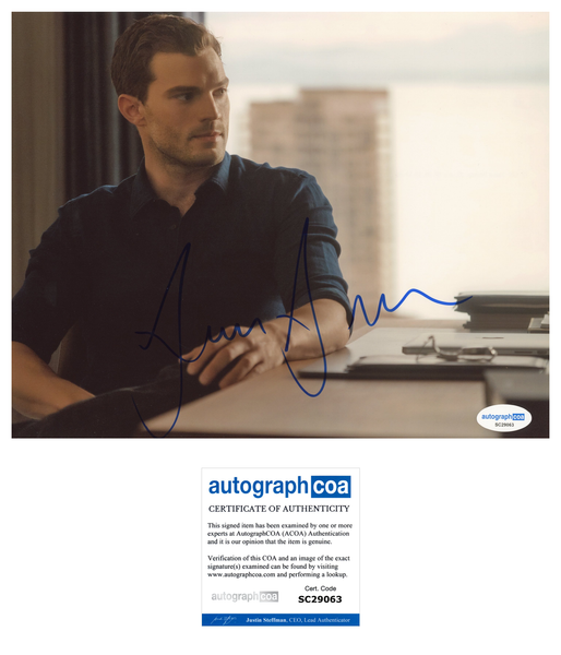 Jamie Dornan Fifty Shades Signed Autograph 8x10 Photo ACOA