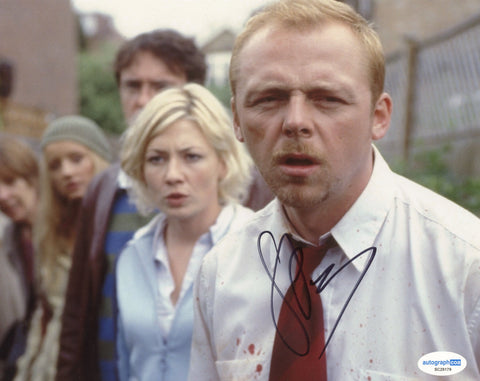 Simon Pegg Shaun of the Dead Signed Autograph 8x10 Photo ACOA