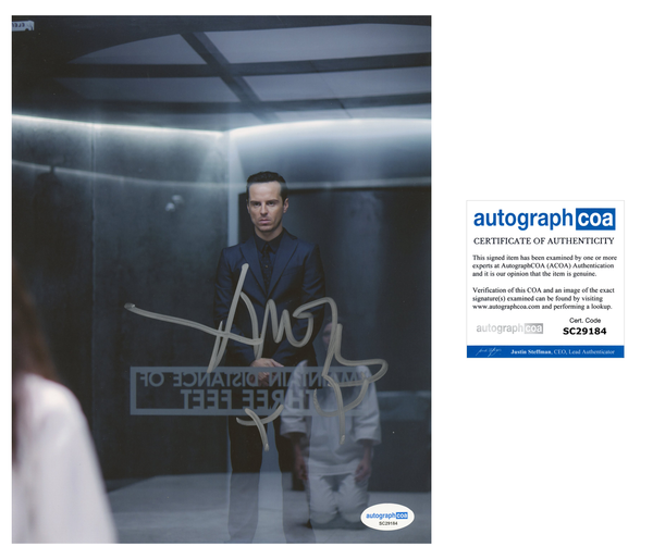 Andrew Scott Sherlock Signed Autograph 8x10 Photo ACOA