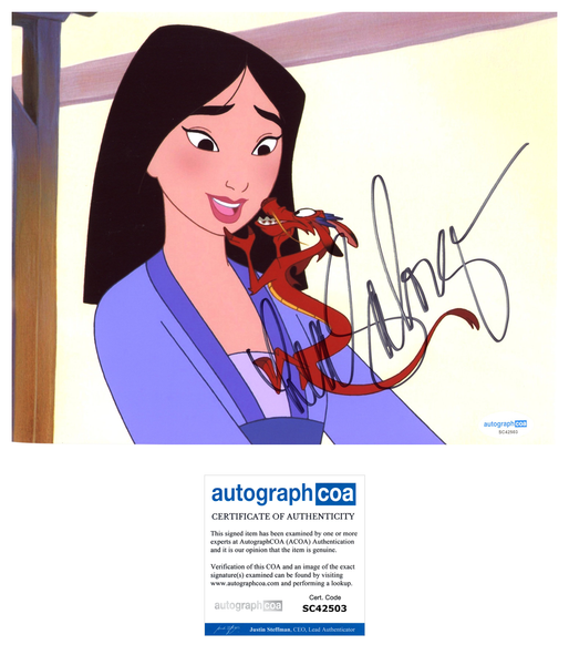 Lea Salonga Mulan Signed Autograph 8x10 Photo ACOA