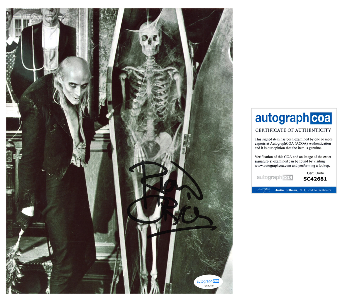 Richard O'Brien Rocky Horror Signed Autograph 8x10 Photo ACOA | Outlaw ...