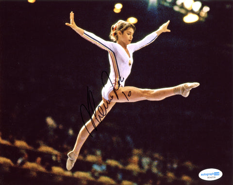 Nadia Comaneci Olympian Olympics Signed Autograph 8x10 Photo ACOA