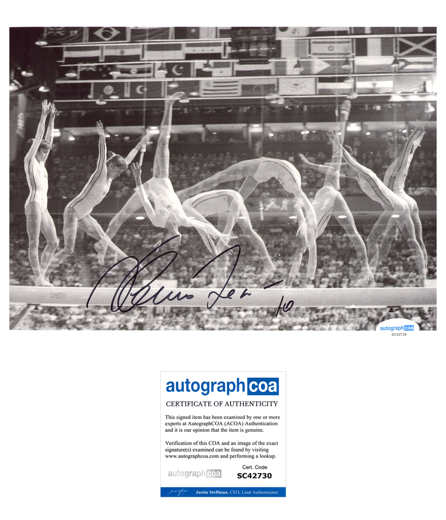 Nadia Comaneci Olympian Olympics Signed Autograph 8x10 Photo ACOA nadia-comaneci-olympian-olympics-signed-autograph-8x10-photo-acoa