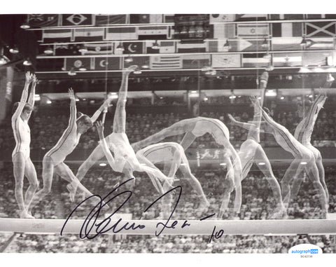 Nadia Comaneci Olympian Olympics Signed Autograph 8x10 Photo ACOA