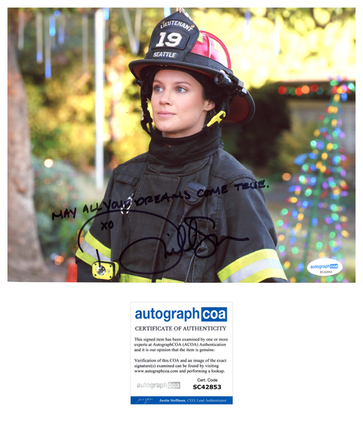 Danielle Savre Station 19 Signed Autograph 8x10 Photo ACOA