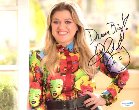 Kelly Clarkson Sexy Signed Autograph 8x10 Photo ACOA