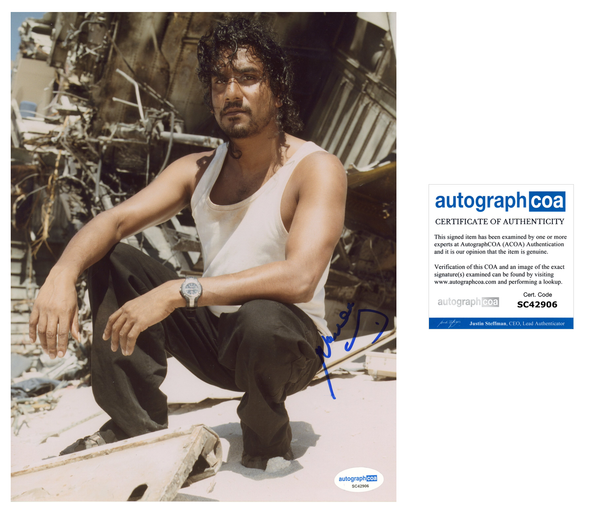 Naveen Andrews Lost Signed Autograph 8x10 Photo ACOA