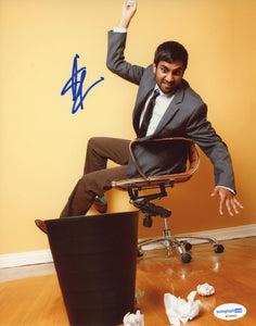 Aziz Ansari Parks and Rec Signed Autograph 8x10 Photo ACOA