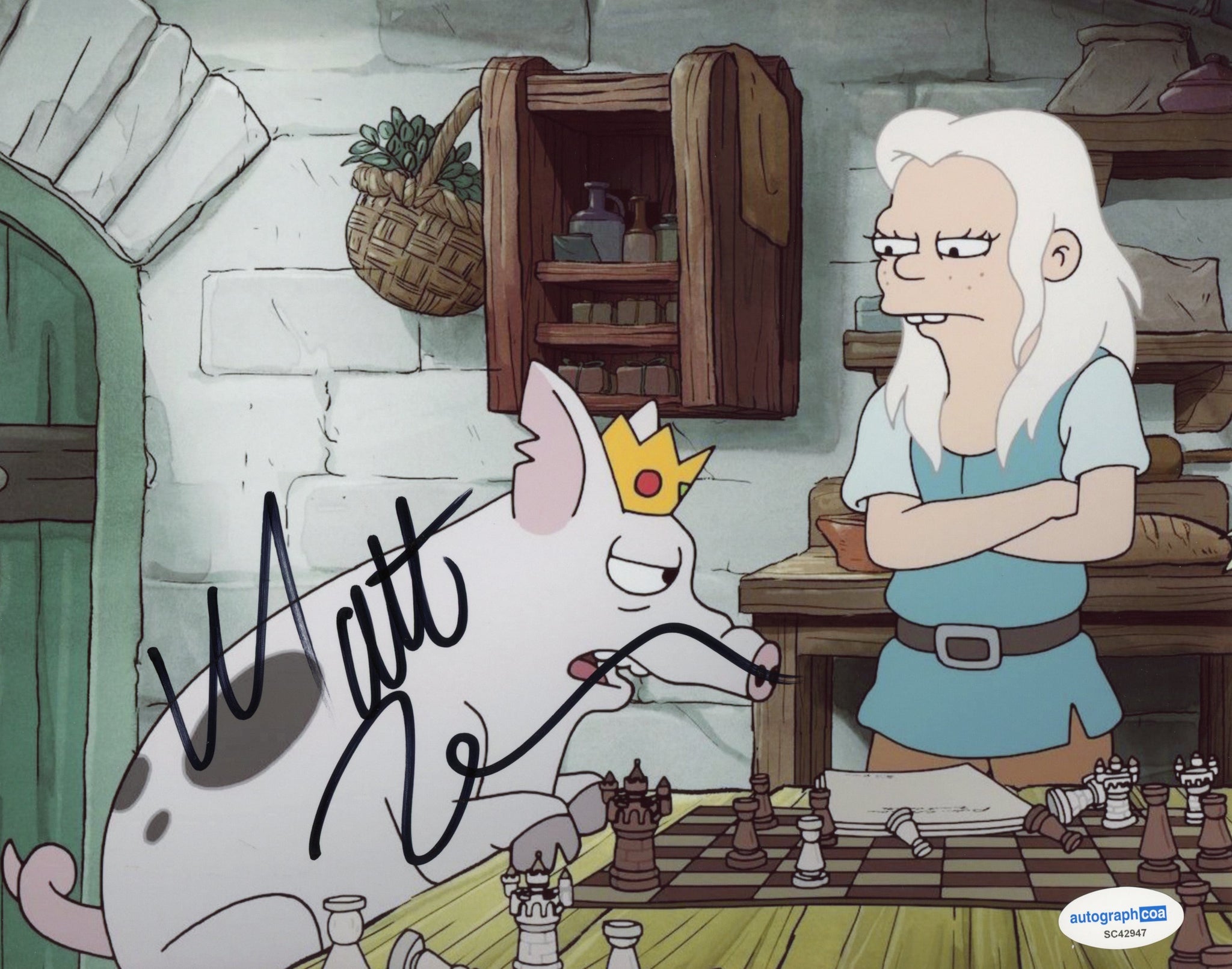 Matt Berry Disenchantment Signed Autograph 8x10 Photo ACOA