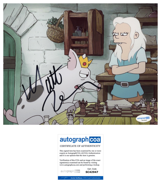 Matt Berry Disenchantment Signed Autograph 8x10 Photo ACOA