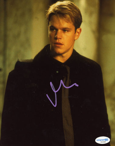 Matt Damon Rounders Signed Autograph 8x10 Photo ACOA