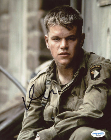 Matt Damon Saving Private Ryan Signed Autograph 8x10 Photo ACOA