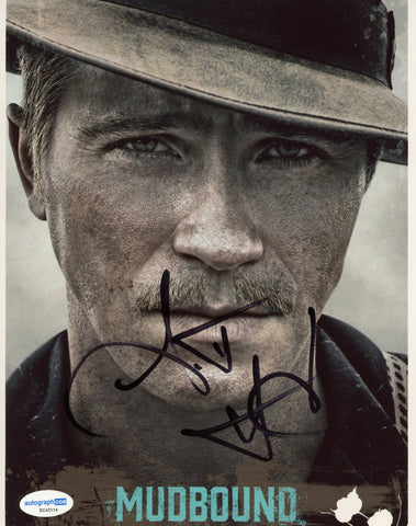 Garrett Hedlund Mudbound Signed Autograph 8x10 Photo ACOA