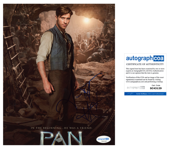 Garrett Hedlund Pan Signed Autograph 8x10 Photo ACOA