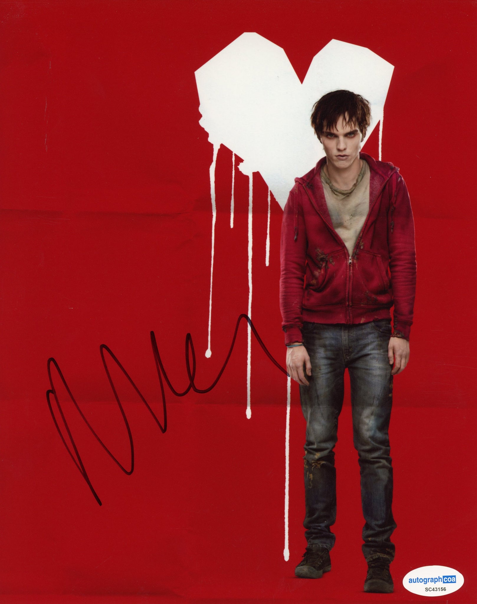 Nicholas Hoult Warm Bodies Signed Autograph 8x10 Photo ACOA