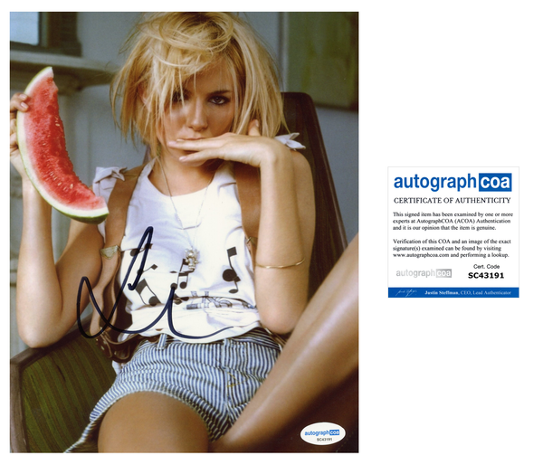 Sienna Miller Sexy Autograph Signed 8x10 Photo ACOA