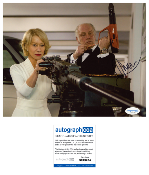Helen Mirren RED Signed Autograph 8x10 Photo ACOA
