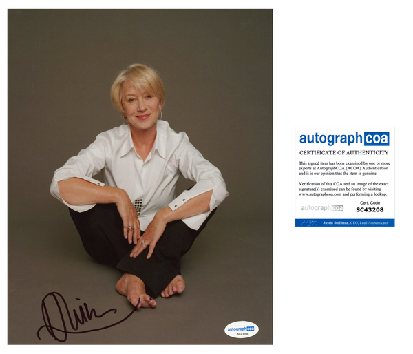 Helen Mirren Sexy Signed Autograph 8x10 Photo ACOA