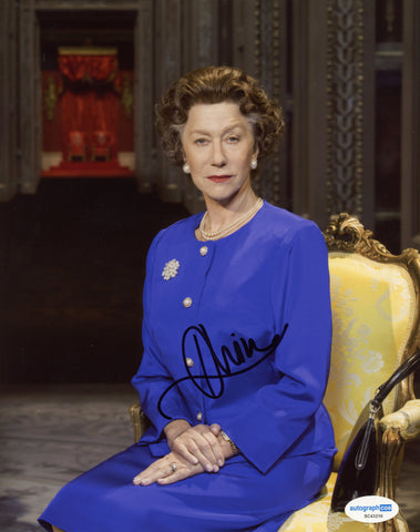 Helen Mirren Queen Signed Autograph 8x10 Photo ACOA