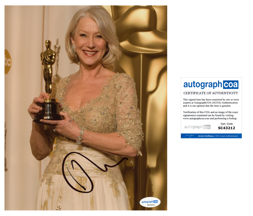 Helen Reddy Autographed Helen Mirren Signed Autograph 8x10 Photo ACOA | Outlaw Hobbies ...