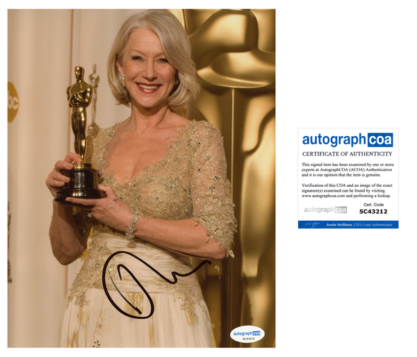 Helen Mirren Signed Autograph 8x10 Photo ACOA