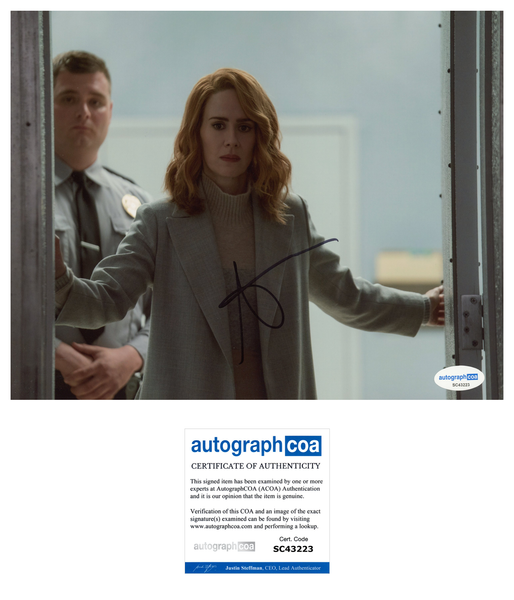 Sarah Paulson Glass Signed Autograph 8x10 Photo ACOA