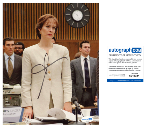 Sarah Paulson American Crime Story Signed Autograph 8x10 Photo ACOA