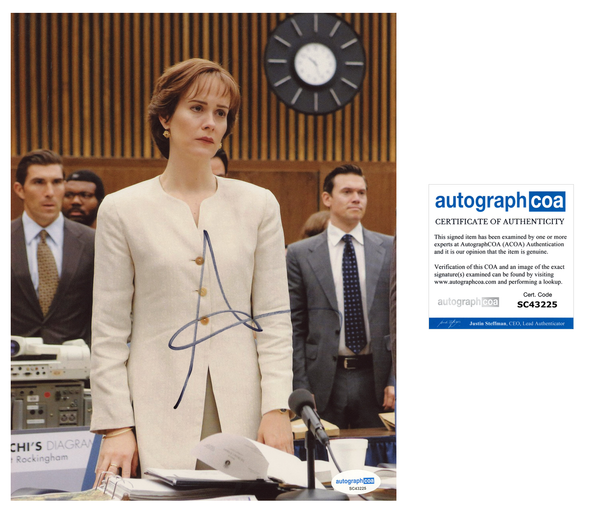 Sarah Paulson American Crime Story Signed Autograph 8x10 Photo ACOA