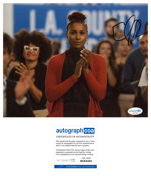 Issa Rae Insecure Signed Autograph 8x10 Photo ACOA