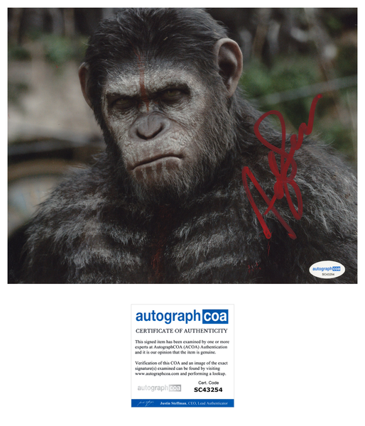 Andy Serkis Planet of the Apes Signed Autograph 8x10 Photo ACOA