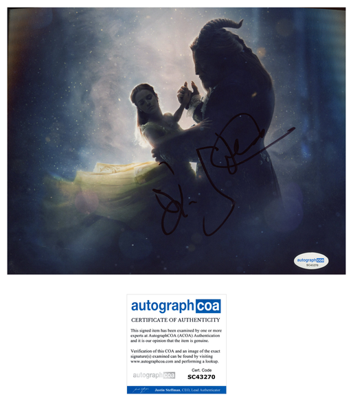 Dan Stevens Beauty and the Beast Signed Autograph 8x10 Photo ACOA